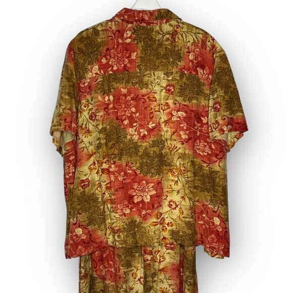 Emma James Liz Claiborne Dress Maxi Sleeveless & Top Linen Blend Plus Size 22W - Picture 5 of 13